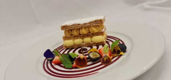 Caramel and Vanilla Mille Feuille